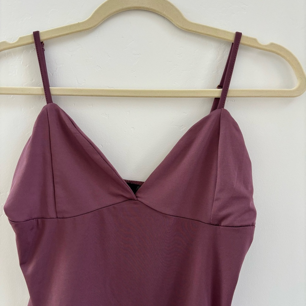 Iris Purple Tank Bodysuit